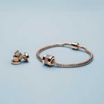 Шарм Bering Arctic Symphony Lykke-3 розовое золото