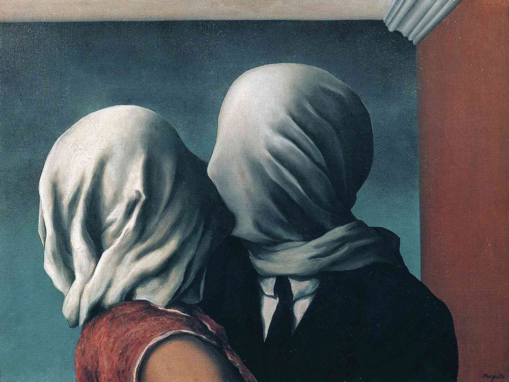 Vlyublenny`e, Magritt R., kartina dlya inter`era (reprodukciya) stene.ru