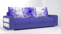 Микровелюр Xpoint (Икспоинт) 0009.05 Каледоскоп серо-оранжевый