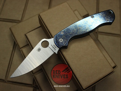 Нож Spyderco Paramilitary 2 "Огненный" Титан C81TI4