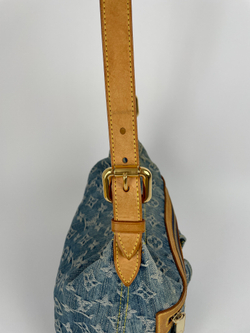 Сумка Louis Vuitton BLUE MONOGRAM DENIM & VACHETTA LEATHER BAGGY PM