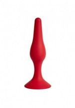 Небольшая анальная пробка на присоске Gravity-S (Цвет: красный)