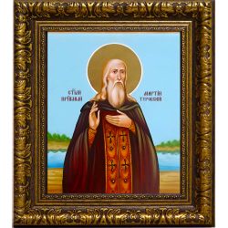 Мартин Туровский преподобный. Икона на холсте.