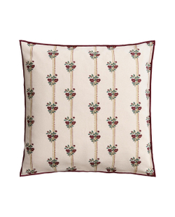 Zara Home наволочка декоративная из хлопка, экрю, в полоску, 45x45 см