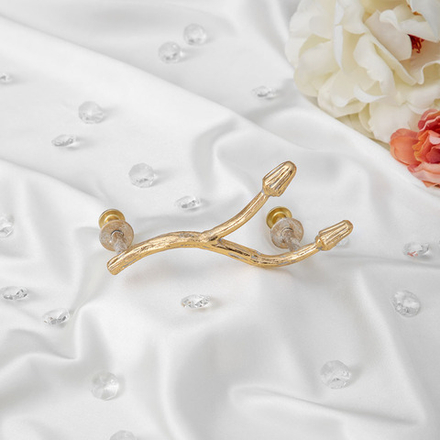 Ручка мебельная Орхидея Симпл 6.5х13см Айвори