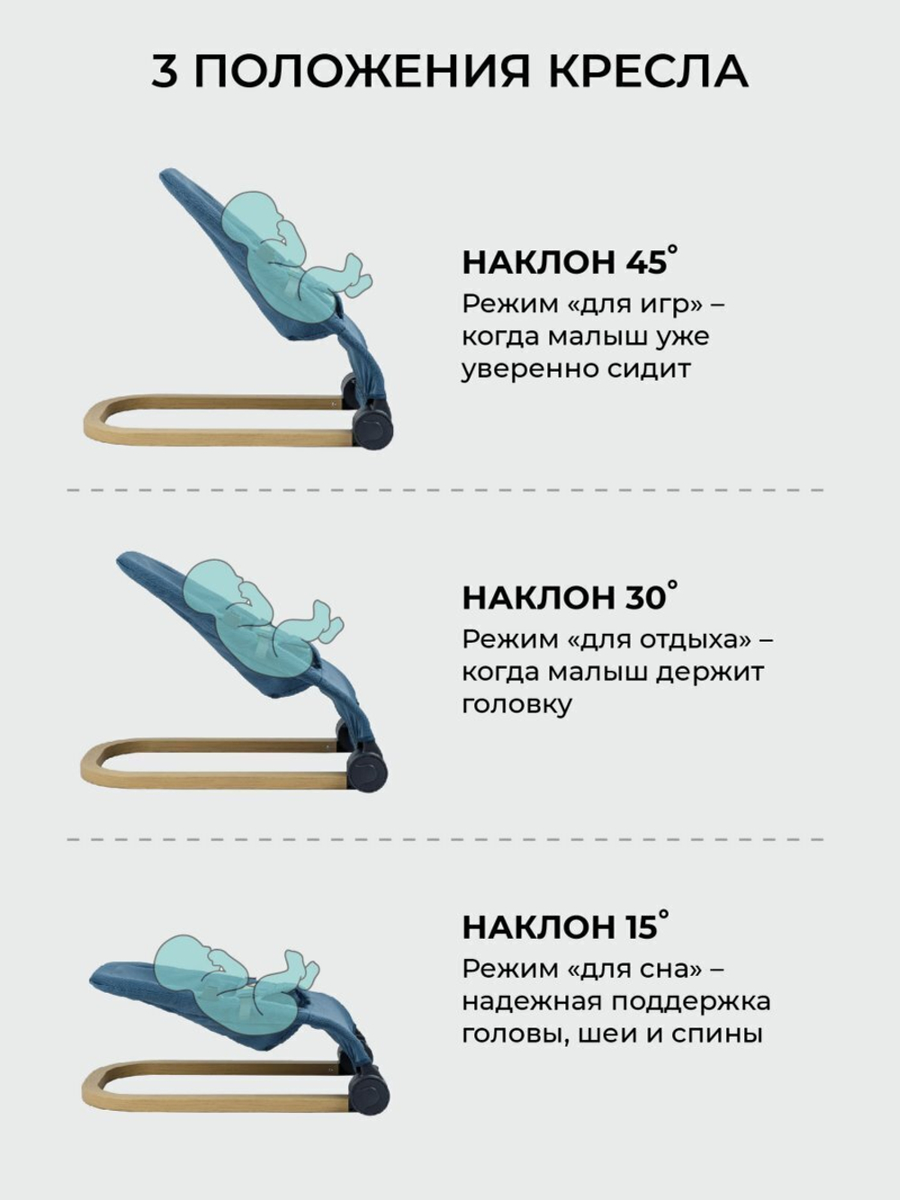 Шезлонг детский Amarobaby, Baby relax