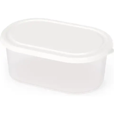 Емкость для СВЧ 1,5л овальная (белый) (комплект 18 шт)