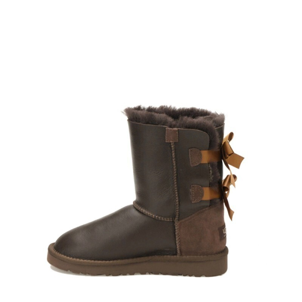 Угги Bailey Bow Metallic Chocolate