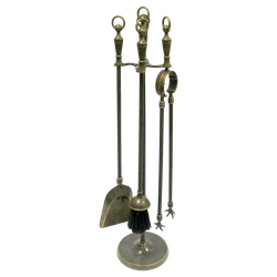 Alberti Livio Каминный набор Анелло, 4 предмета на подставке под бронзу