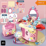 Игровой набор "Столик + Рюкзак" 2in1 Ролевые игрушки в Рюкзаке "Kitchen Set, Medical Supplies, Make-up, Repair Tool"