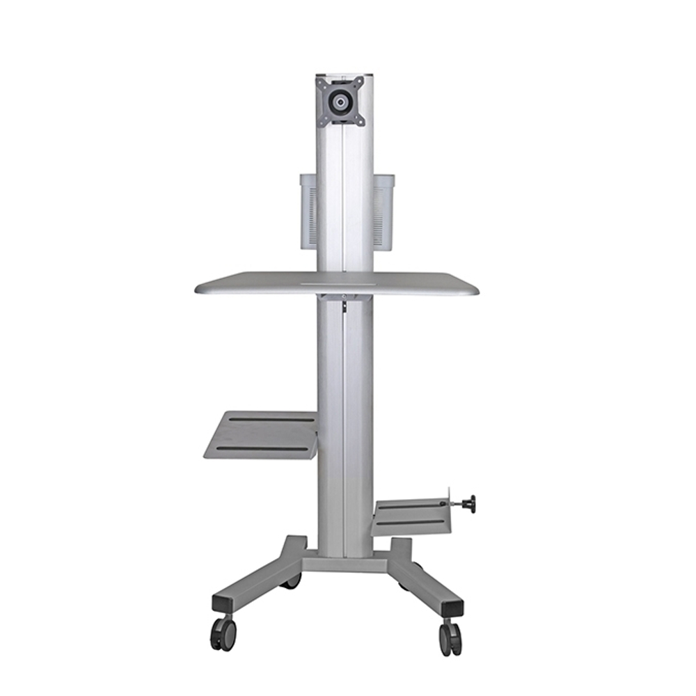 ErgoFount KFT 1201 Silver Напольная мобильная стойка для мониторов диагональю 10–24'', высота 1450 мм, макс. нагрузка 20 кг