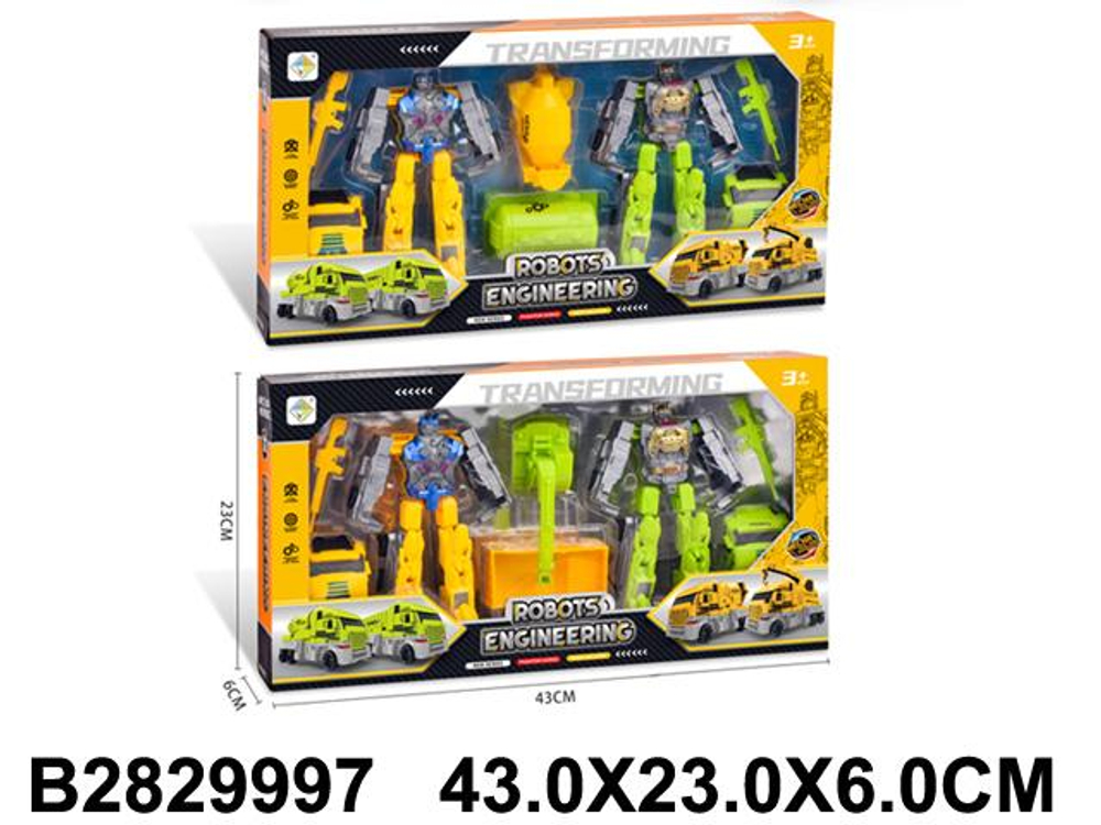 Трансформер-робот, коробка HY-6655