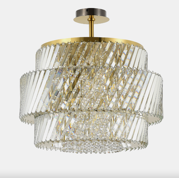 Люстра на штанге 12*Е14 SL6138.313.12 латунь/прозрачный Ritz ST-Luce