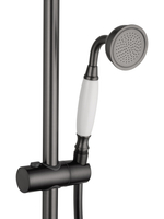 Душевая система с термостатом WONZON & WOGHAND RETRO, Темный графит (WW-B3041-BGG)