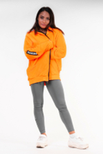 КОФТА NEBBIA NEON ENERGY OVERSIZED HOODIE 682 ORANGE