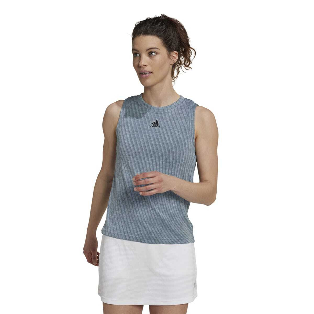 Женский топ теннисный Adidas Match Tank - almost blue/grey five