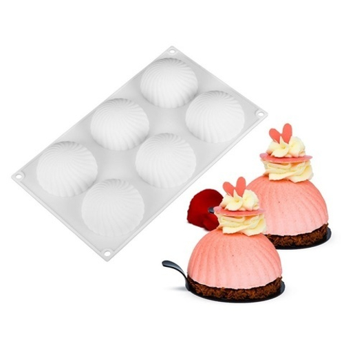 Форма для муссовых пирожных, 6 ячеек, 30*17*4 см