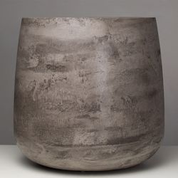Кашпо CONE CONCRETE GREY DARK D24 H26