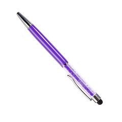 Универсальная 2в1 стилус-ручка и шариковая ручка Diamond для сенсорных экранов (Фиолетовый)