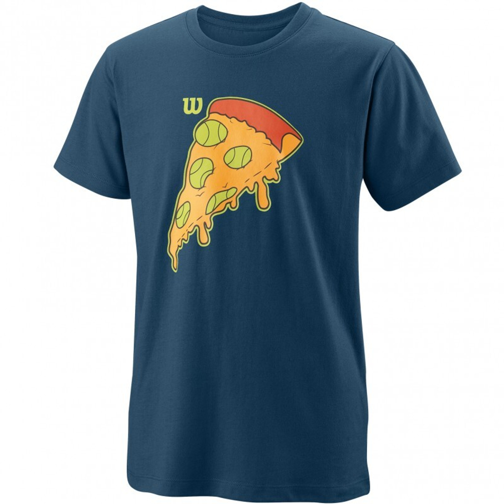 Футболка для мальчика теннисная Wilson Slice Tech Tee B - majolica blue