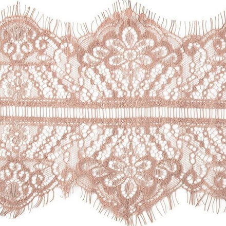 Кружево французское шир.13см пудровый арт.J212