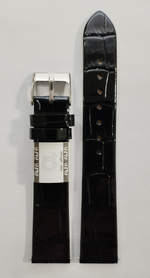 18 мм. Ремень из натуральной кожи. Лаковый крокодил.