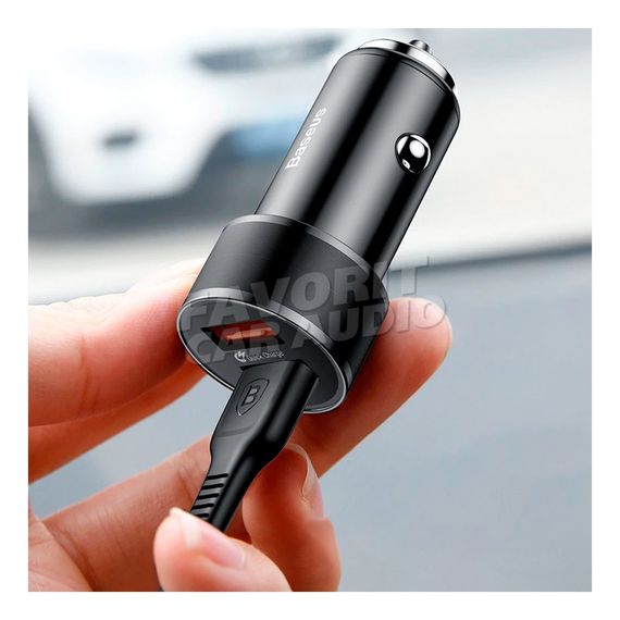 АЗУ 2USB Baseus BSC-C15N Small Screw 3400mA металл чёрный