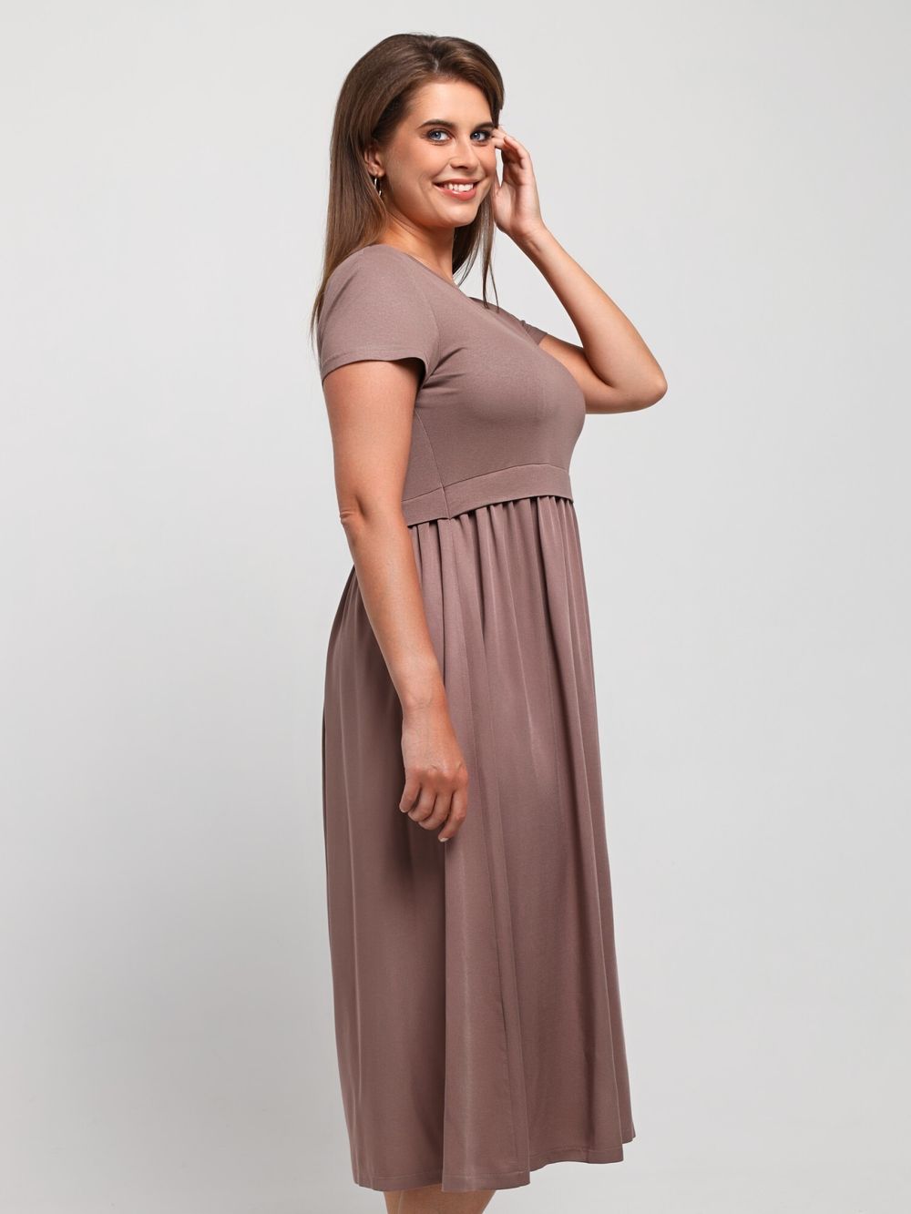 Платье Женственность Виотекс КОФЕЙНЫЙ