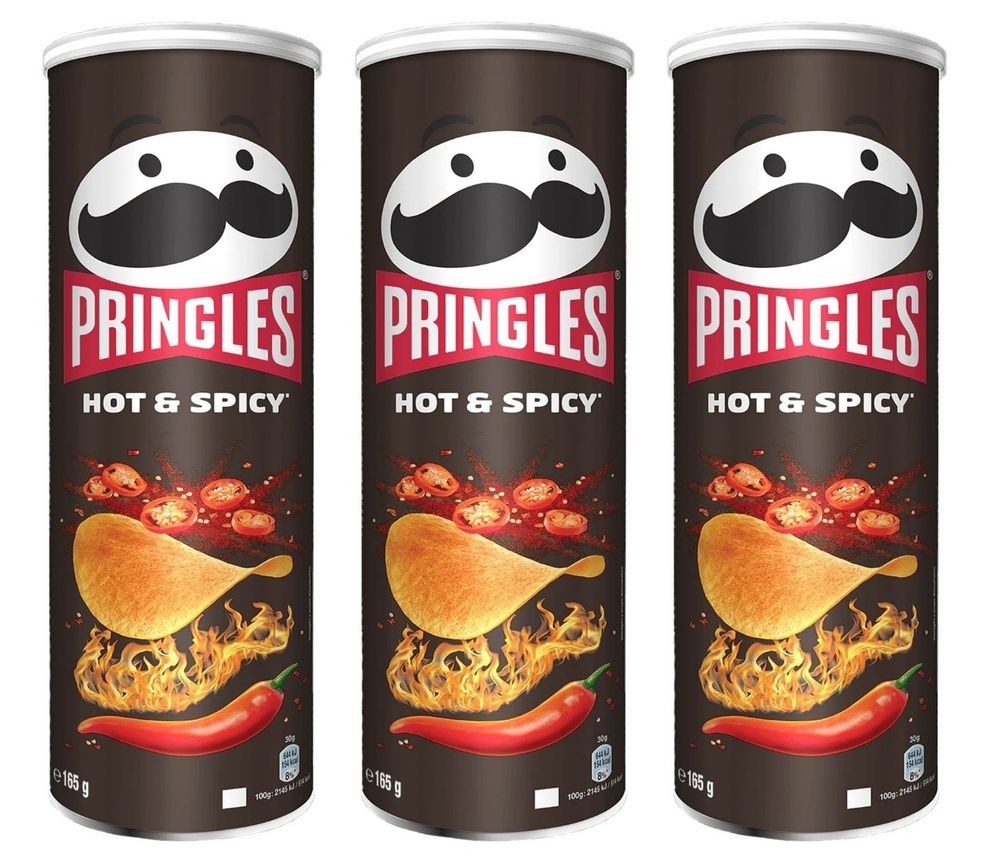 Чипсы картофельные Pringles Hot and Spicy 165 г 3 шт