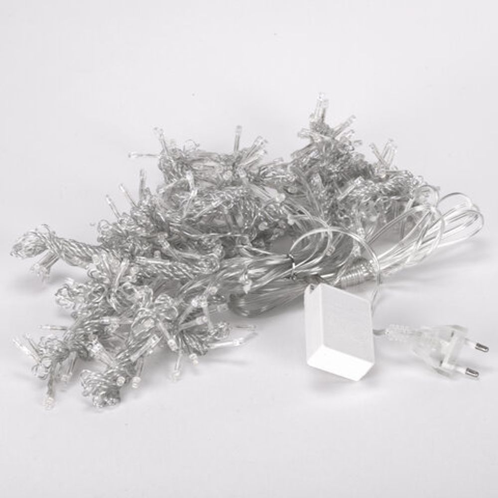 Гирлянда светодиодная ЗАНАВЕС НА ОКНО, 3х2 м, 306 ламп, холодный белый, ЗОЛОТАЯ СКАЗКА, 591333