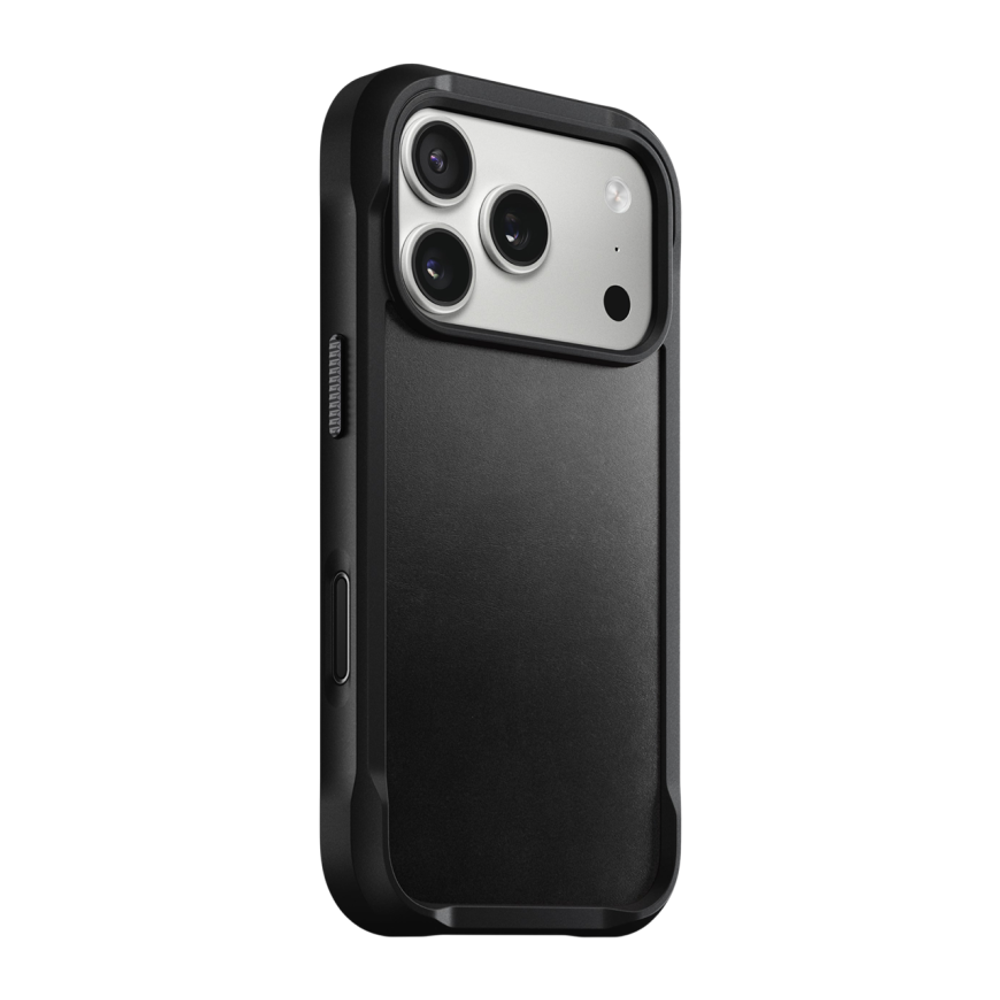 Кожаный чехол MagSafe Nomad Horween Rugged Leather Case для iPhone 17 Pro Гибридный чехол из натуральной кожи Horween с повышенным уровнем защиты при падении и сенсорной накладкой для Контроллера камеры