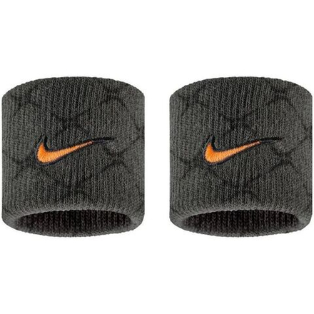 Теннисные напульсники Nike Swoosh 2P - anthracite/black/total orange