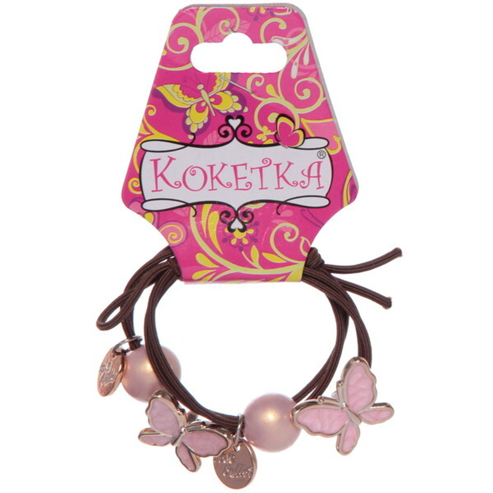 Резинки для волос 2шт «Кокетка - Mini miracle Бабочка», цвет микс, d-5см