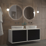 Зеркало Cezares Eco 90 CZR-SPC-ECO-900-LED-TCH с подсветкой с лазерной гравировкой и сенсорным выключателем