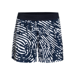 Женские теннисные шорты BIDI BADU Fingerprint Printed 2in1 Shorts Women - Dark Blue, White
