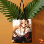 Сумка шоппер с принтом Эта фарфоровая кукла влюбилась