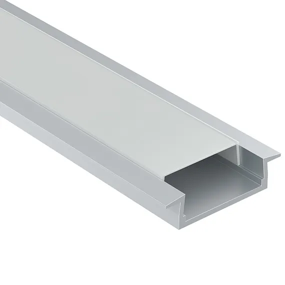 Алюминиевый профиль встраиваемый с фланцем 22x6 (Серебро, 2 м), ALM004S-2M Led Strip alm004s-2m