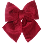 Бант на ёлку «Богема» 15*20 см, рубин