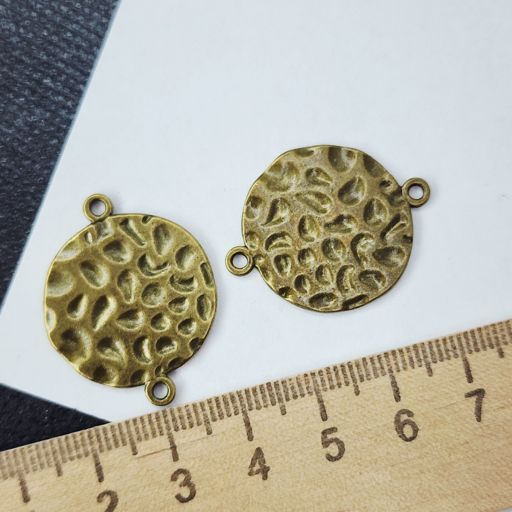 Коннектор, 30×23мм, античная бронза, штучно