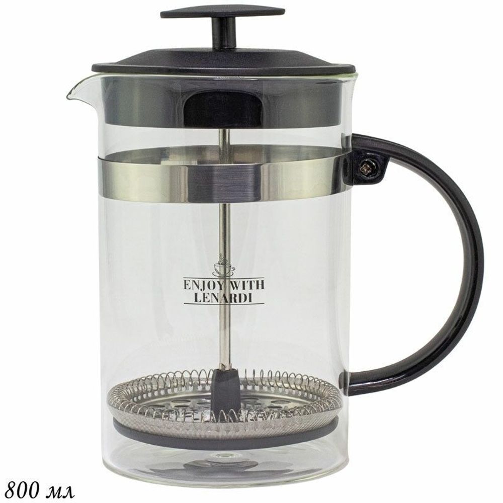 Lenardi 139-012 Френч-пресс 800мл. в под.уп.(х12)Стекло