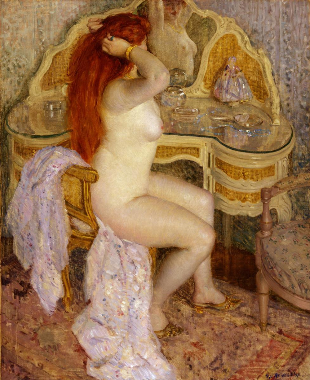 Frederick Carl Frieseke - эротическое искусство художника Фредерика Карла Фризеке. 16+