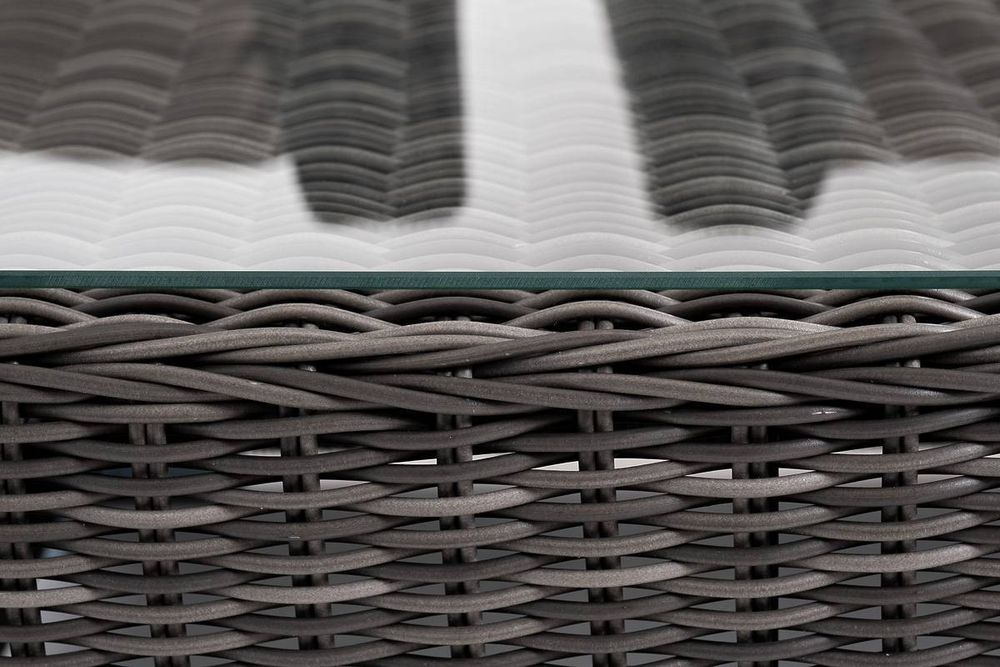 "Капучино Cингл" лаунж-зона из искусственного ротанга, цвет графит