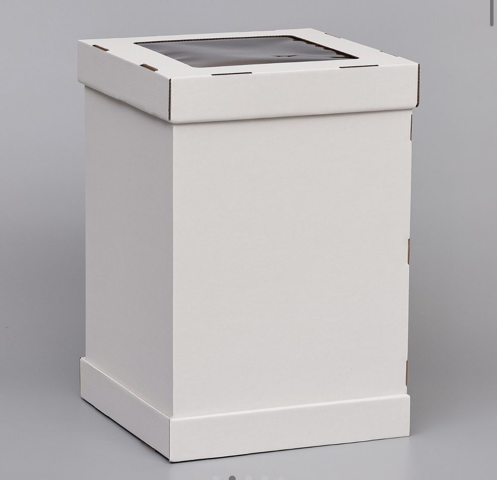 Коробка под торт, 30 х 30 х 45 см