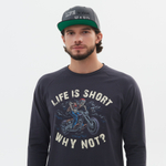 Кепка LIFE IS SHOT DO IT HARD, серый