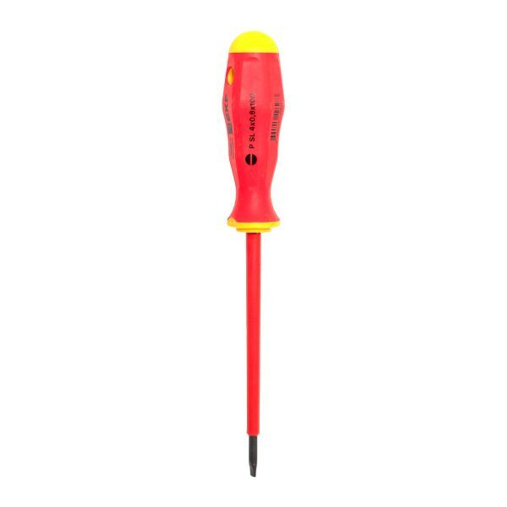 Отвертка Professional SL4х0,8 мм VDE 1000В EKF