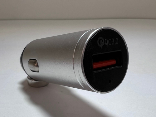 Автомобильное зарядное устройство QC3.0 (серый) (1 шт.)