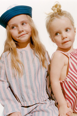 ZARA TIMELESS - ДЛИННЫЙ КОМБИНЕЗОН В ПОЛОСКУ, КРАСНЫЙ