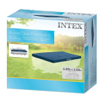 Тент для каркасного бассейна 400х200 см Intex 28037, защитный чехол-накидка для прямоугольного бассейна