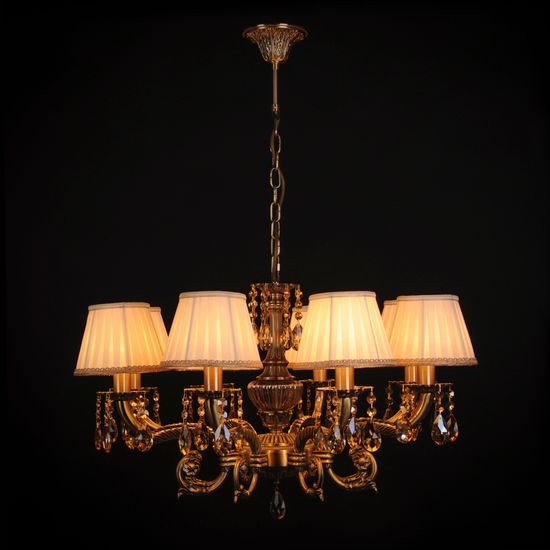 Подвесная люстра Abrasax L.8110-8BR CRISTAL-SHADE