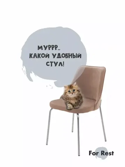 Стул "Флорес" 1 шт. Ткань антивандальная. ножки серебряные.